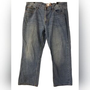 Gibson Denim Jeans Baggy Straight Leg Relaxed Fit Cotton Size 38×30